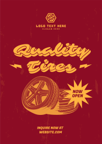 Best Tires Shop Poster Design