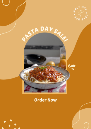 Pasta Day Sale Flyer Image Preview