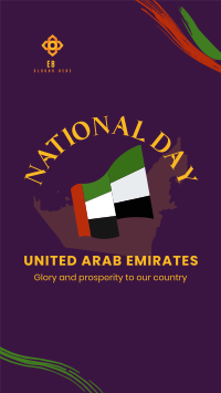 National UAE Flag Facebook Story Design