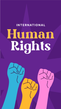 International Human Rights Facebook Story Design
