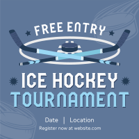 Ice Hockey Tournament Instagram post Image Preview