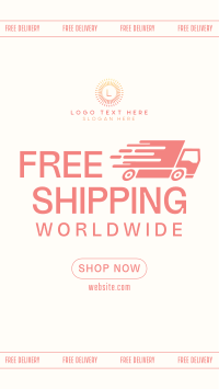 Minimalist Free Shipping Facebook Story Design