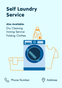 Self Laundry Cleaning Flyer Design
