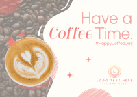 Sip this Coffee Postcard Design