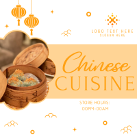 Oriental Cuisine Instagram Post Design
