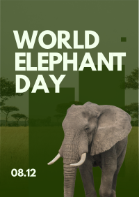 World Elephant Celebration Flyer Design