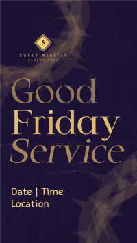  Good Friday Service Facebook Story Image Preview