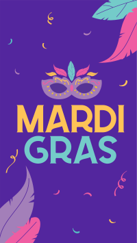 Mardi Gras Celebration Facebook story Image Preview