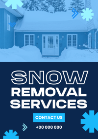 Snowy Snow Removal Flyer Design