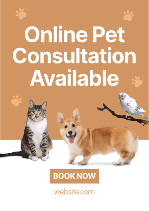 Online Vet Consultation Poster Image Preview