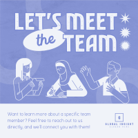 Meet Team Employee Instagram post Image Preview
