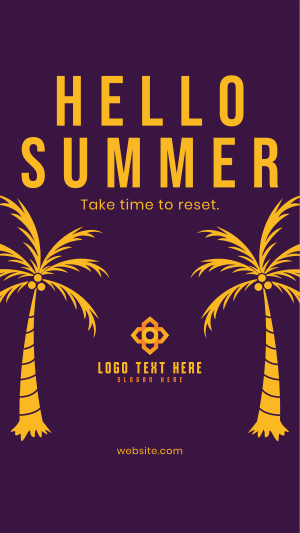 Time For Summer Instagram story Image Preview