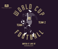 Football World Cup Tournament Facebook Post Design