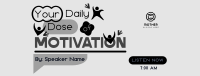 Daily Motivational Podcast Facebook Cover Design