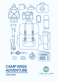Camp Week  Adventure Poster Design