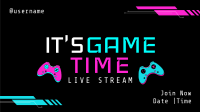 Game Time Facebook Event Cover Design