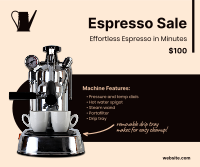 Espresso Machine Facebook Post Design