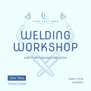 Welding Tools Workshop Instagram post Image Preview