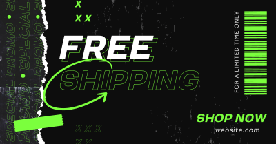 Grungy Street Shipping Facebook ad Image Preview