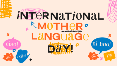 Doodle International Mother Language Day Facebook event cover Image Preview