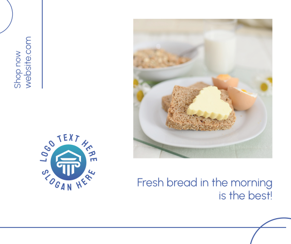 Fresh Bread Facebook Post Design Image Preview