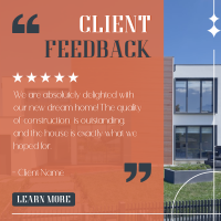 Customer Feedback on Construction Linkedin Post Image Preview