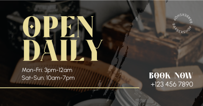 Open Daily - Barbers Facebook ad Image Preview