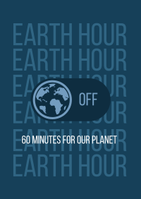 Earth Switch Off Poster Design