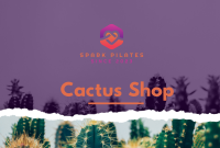 Cactus Shop Pinterest Cover Design