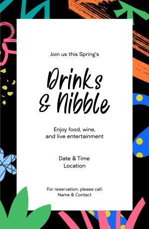 Drinks and Nibble Invitation Image Preview