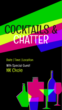 Cocktails & Chatter Facebook Story Design