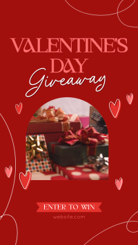 Valentine's Day Giveaway Facebook story Image Preview