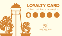 Garden Shop Loyalty Card Business Card Design