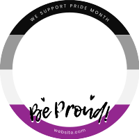 Asexual Pride Flag  Facebook Profile Picture Design