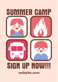 Summer Camp Registration Flyer Image Preview