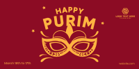 Purim Mask Twitter post Image Preview