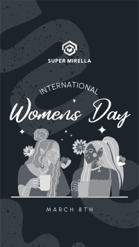 Women's Day Blossoms Facebook Story Design