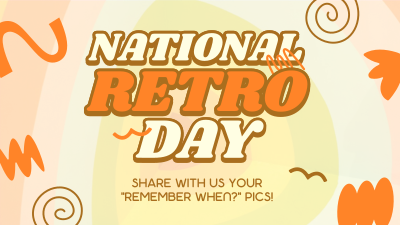 Swirly Retro Day Facebook event cover Image Preview