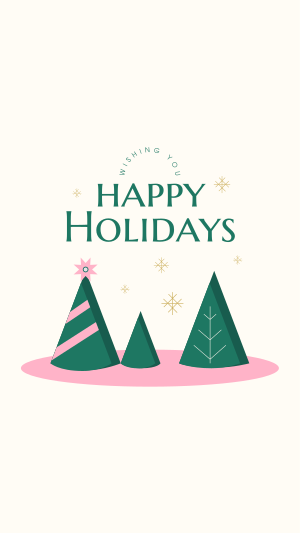Happy Holidays Instagram story