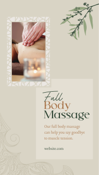 Luxe Body Massage Facebook story Image Preview