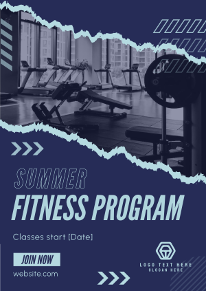 Ripped Off Summer Fitness Poster Image Preview