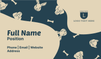 Flowy Pet Pattern Business Card Image Preview
