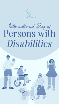 Simple Disability Day Facebook Story Design