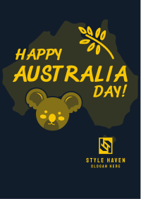 Koala Australia Day Flyer Image Preview