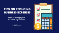 Reduce Expenses Facebook Event Cover Design