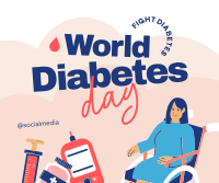 Global Diabetes Fight Facebook Post Design