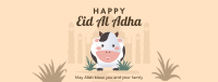 Eid Al Adha Cow Facebook Cover Design