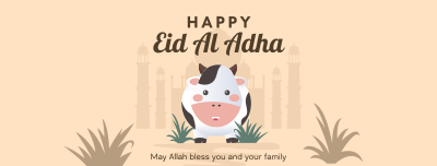 Eid Al Adha Cow Facebook cover Image Preview