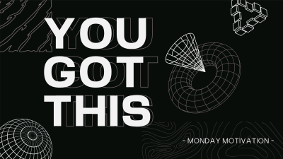 Geometric Monday Motivation Facebook event cover Image Preview