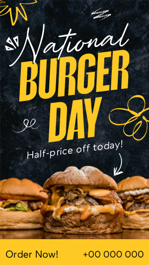 National Burger Day Facebook story Image Preview